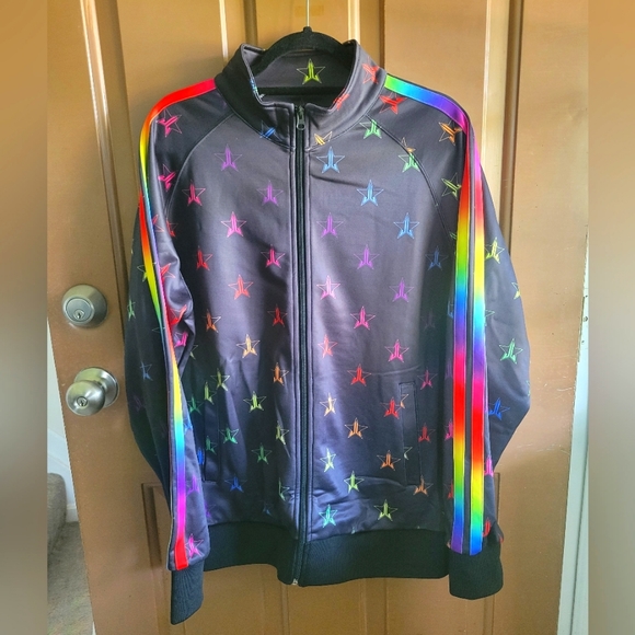 Rainbow jeffree Star track suit jacket Large - Picture 1 of 5